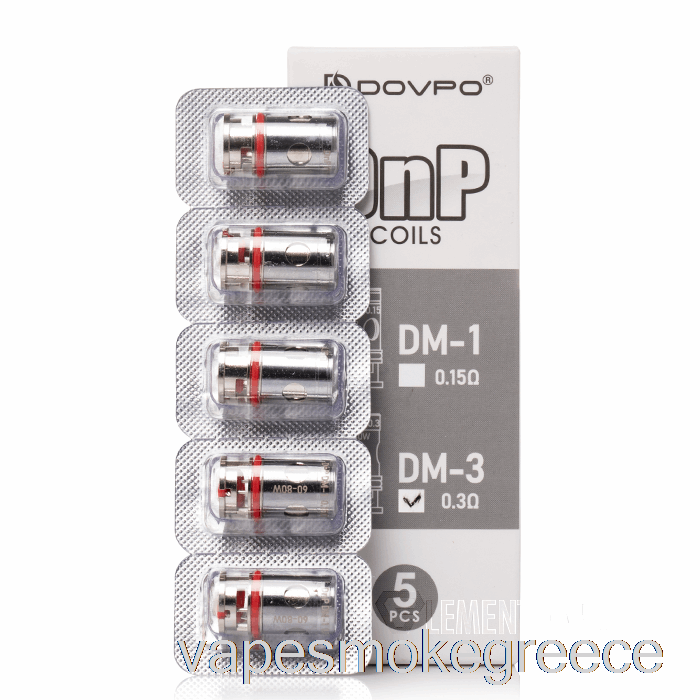 Vape Greece Dovpo Dnp ανταλλακτικά πηνία 0,3ohm Dnp Dm-3